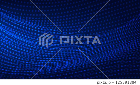 abstract futuristic blue background with graphic lines and dots abstract futuristic blue background with graphic lines and dots 125591884