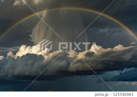 雲にかかる虹 125592061