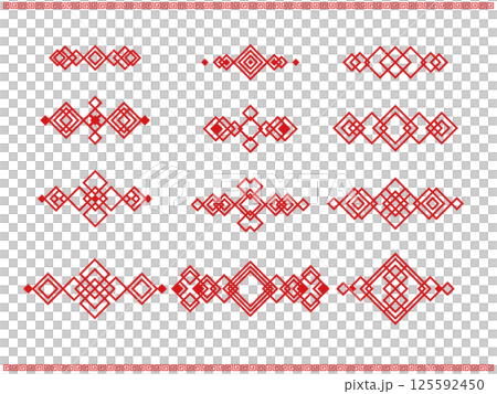中國風紅色點綴套裝 125592450