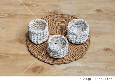 Wicker goods for storing household items. 125595127