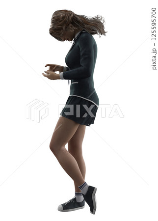3D Student Girl in Uniform 3D Student Girl in Uniform 125595700