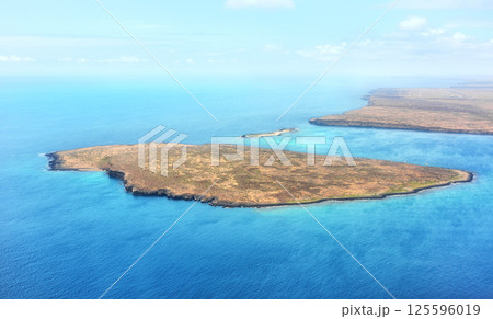 Aerial view of the Galapagos Islands, Ecuador. 125596019
