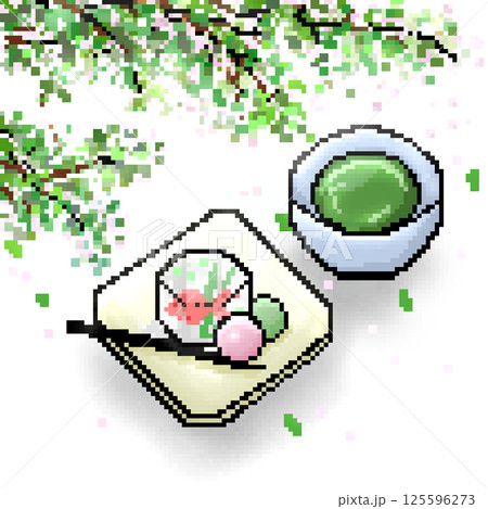 初夏の和菓子 125596273