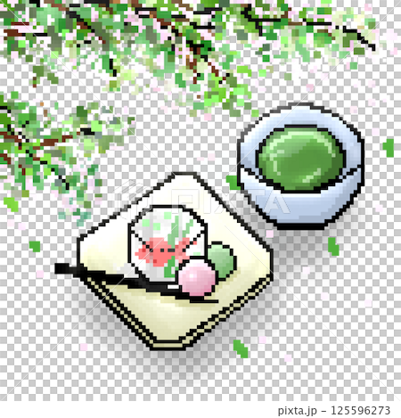初夏の和菓子 125596273