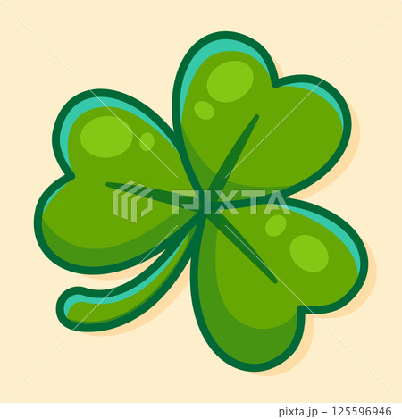 Trefoil clover. Hand-drawn Vector Illustration Trefoil clover. Hand-drawn Vector Illustration 125596946