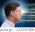 Cognitive computing and machine learning concept 125597366