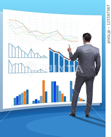 Concept of business charts and finance visualisation Concept of business charts and finance visualisation 125597367