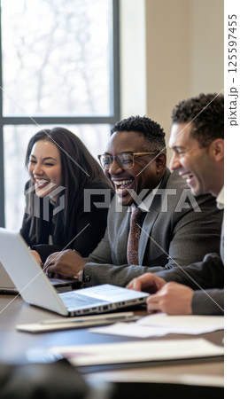 Teamwork in a meeting 125597455