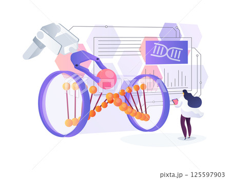 Gene Editing for Rare Diseases abstract concept vector illustration. Gene Editing for Rare Diseases abstract concept vector illustration. 125597903