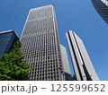 高層ビルを見上げるオフィス街の風景 125599652