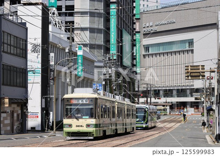 広島電鉄 路面電車 76 3800形 3806号　猿猴橋町 125599983
