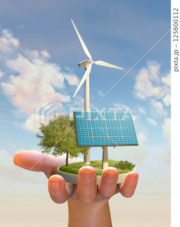 Wind and solar power generation Wind and solar power generation 125600112