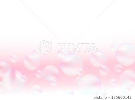 カラフルシャボン玉背景 125600142