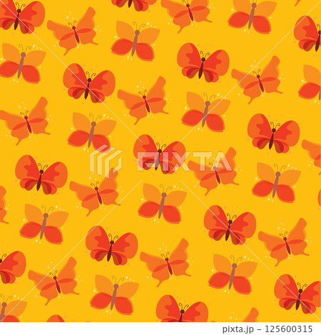 Butterflies yellow repeat. Vector Butterflies yellow repeat. Vector 125600315