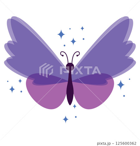Colored butterfly wings. Vector Colored butterfly wings. Vector 125600362