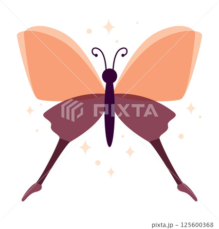 Colored butterfly wings. Vector 125600368