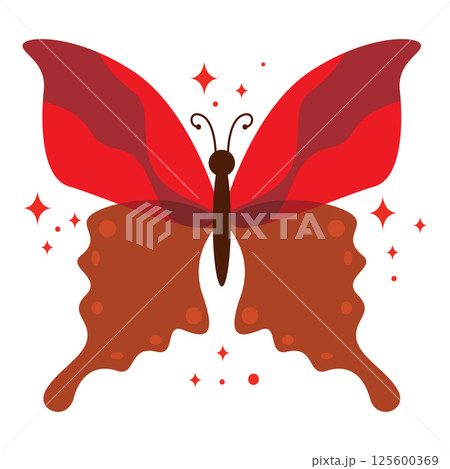 Colored butterfly wings. Vector Colored butterfly wings. Vector 125600369