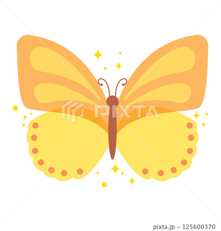 Colored butterfly wings. Vector Colored butterfly wings. Vector 125600370