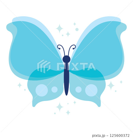 Colored butterfly wings. Vector Colored butterfly wings. Vector 125600372