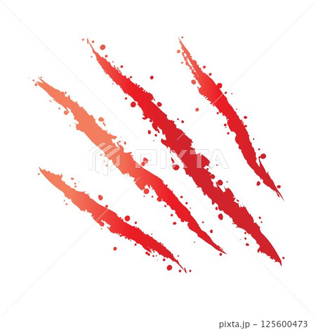 Scratched claws surface pattern 125600473