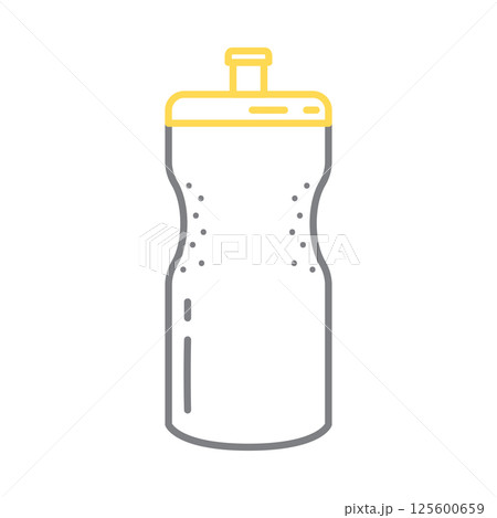 Sports water bottle with cap. Vector Sports water bottle with cap. Vector 125600659