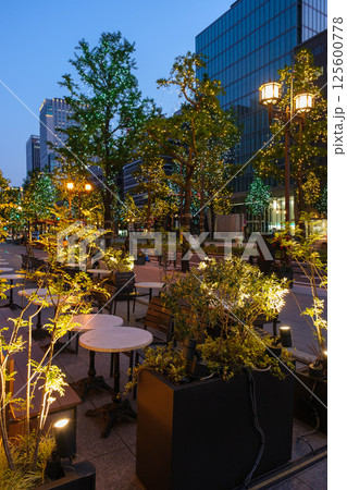 イルミネーションに輝く大阪御堂筋の夜 イルミネーションに輝く大阪御堂筋の夜 125600778
