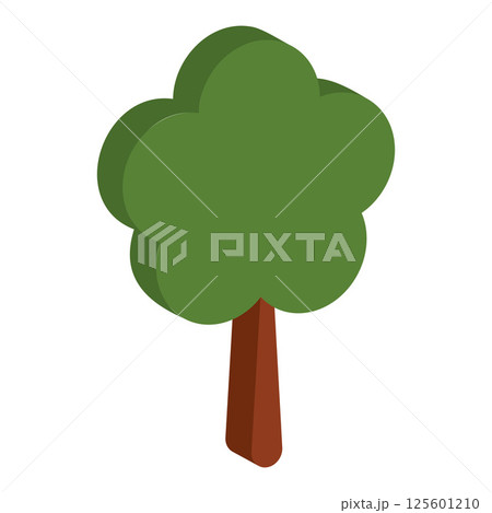 Cartoon style green tree. Vector Cartoon style green tree. Vector 125601210