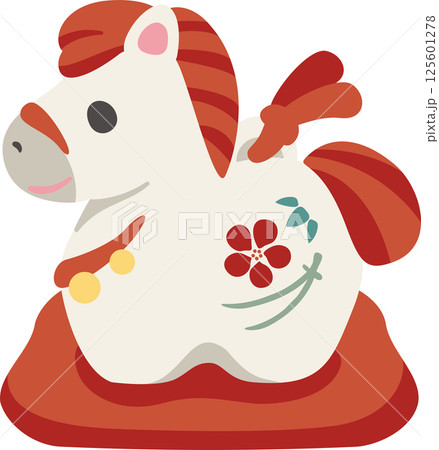 年賀状 2026 土鈴 干支 馬 うま ウマ 午 午年 うま年 かわいい 飾り イラスト素材 年賀状 2026 土鈴 干支 馬 うま ウマ 午 午年 うま年 かわいい 飾り イラスト素材 125601278