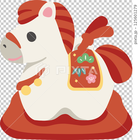 年賀状 2026 土鈴 干支 馬 うま ウマ 午 午年 うま年 かわいい 飾り イラスト素材 年賀状 2026 土鈴 干支 馬 うま ウマ 午 午年 うま年 かわいい 飾り イラスト素材 125601279