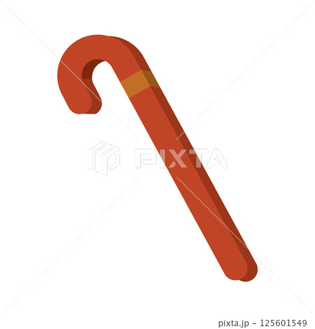 Candy cane with stripes outline. Vector Candy cane with stripes outline. Vector 125601549