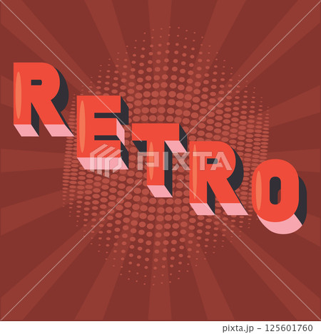 Retro text with dotted pattern. Vector Retro text with dotted pattern. Vector 125601760