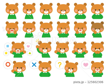 動物アイコン_くま 125602306