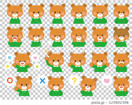 動物アイコン_くま 125602306