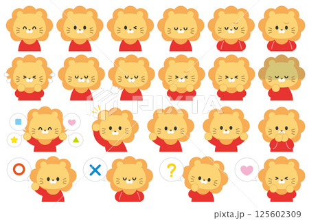 動物アイコン_らいおん 125602309
