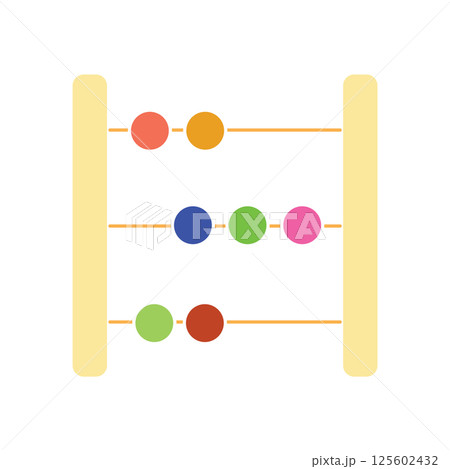 Abacus math tool icon. Vector Abacus math tool icon. Vector 125602432