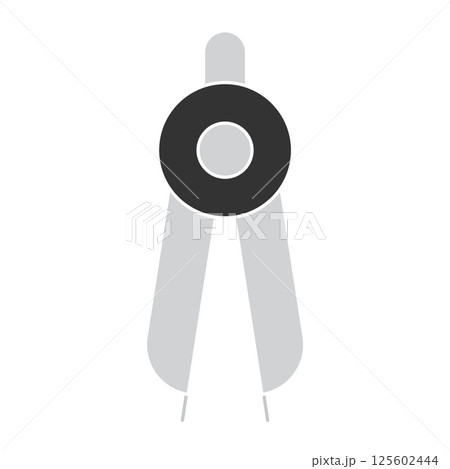 Geometric drawing compass. Vector 125602444