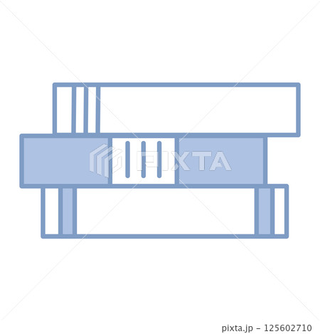 Stacked school books. Vector Stacked school books. Vector 125602710