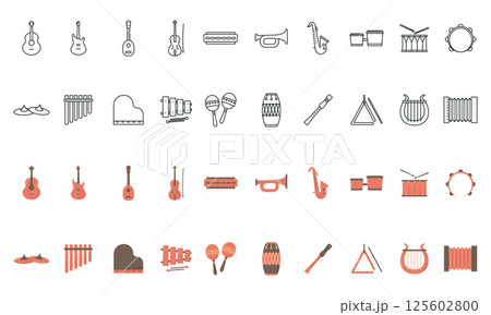 Music icons comparison set. Vector Music icons comparison set. Vector 125602800