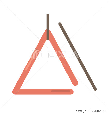 Triangle icon flat cartoon. Vector 125602839
