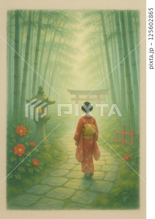 幻想和世界 - 竹明かりの小径 125602865
