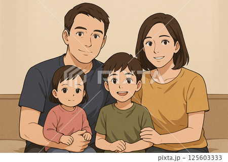家族の暖かいひととき 家族の暖かいひととき 125603333