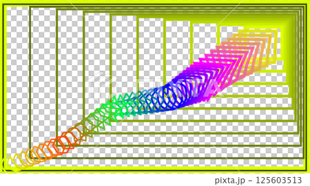 Frame design with shapes that converge towards the outer frame Frame design with shapes that converge towards the outer frame 125603513
