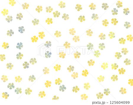 黄色滲み水彩風フラワー背景壁紙 シンプルな花のパターン 黄色滲み水彩風フラワー背景壁紙 シンプルな花のパターン 125604099