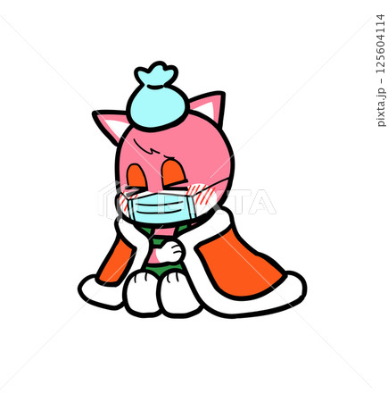 レトロなネコさん（風邪で熱を出している） 125604114