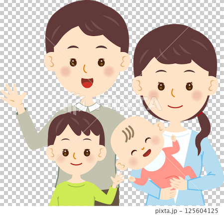 Family with a smile 125604125