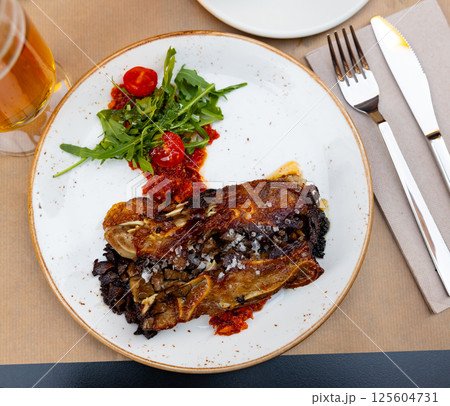 Pork ear and kidney terrine with pesto 125604731