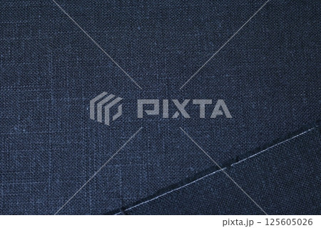 black hemp viscose natural fabric cloth color, sackcloth rough texture of textile fashion 125605026
