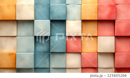単純な幾何学的グリッドの背景画像