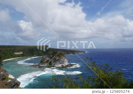 サイパン バード・アイランド展望台からの眺め  サイパン バード・アイランド展望台からの眺め  125605274