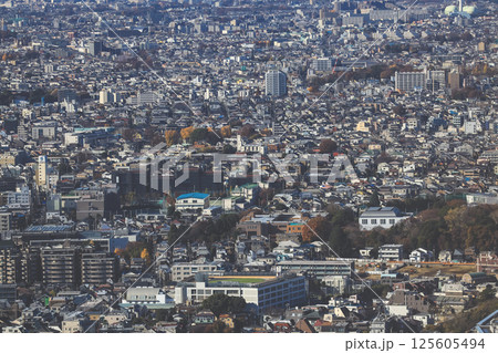 View of Dense Urban Cityscape With Multiple Buildings, Tokyo Dec 10 2024 125605494